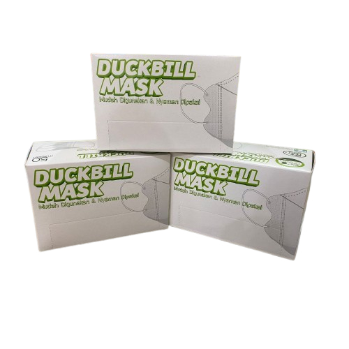 MASKER DUCKBILL ECO GREEN ISI 50'S  - MASKER EARLOOP - MASKER CANTOL