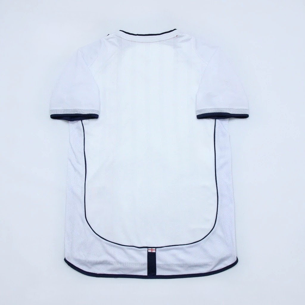 JERSEY BOLA RETRO INGGRIS HOME KLASIK PIALA DUNIA 2002 GRADE ORI HIGH QUALITY