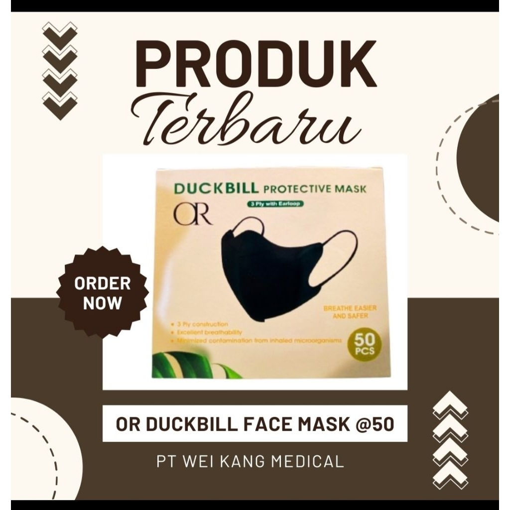 masker duckbill original  OR by orlee  isi 50 pcs/box