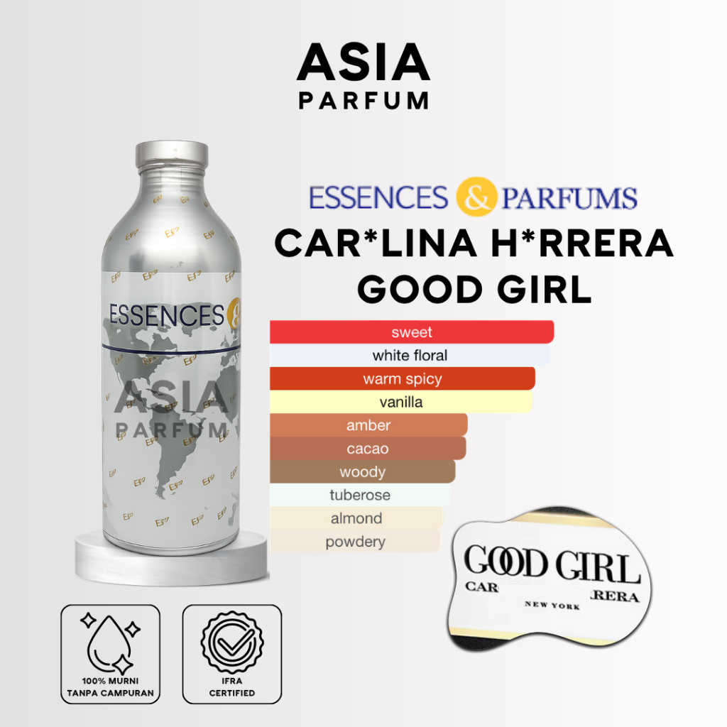ESSENCES & PARFUMS GRAZIA 70345 - BIBIT PARFUM CH GOOD GIRL GRADE A - SEGEL & REPACK 100G