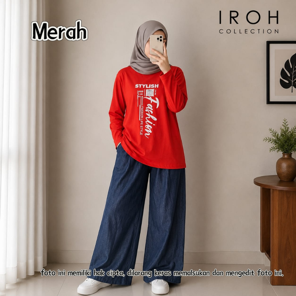 SETELAN WANITA SETCEL KULOT JEANS UKURAN JUMBO STANDAR TERBARU KEKINIAN