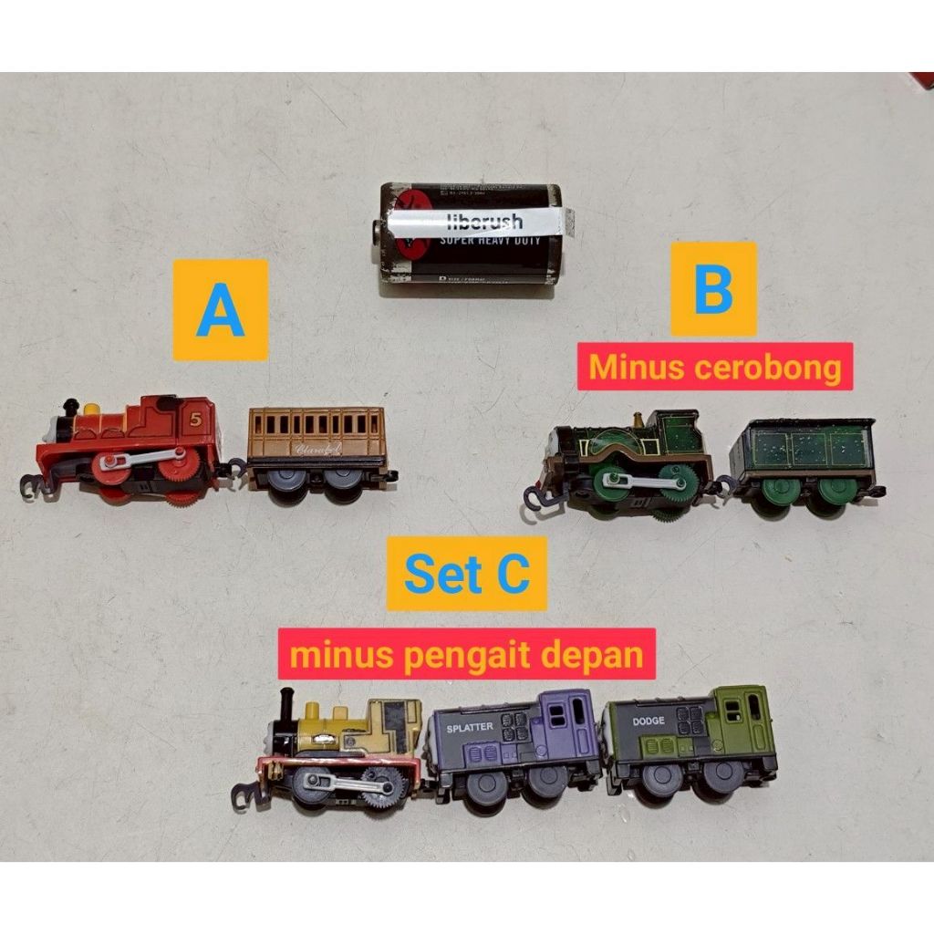 [/Pcs] Tomy capsule gashapon thomas james clarabel , emily glitter , duncan splatter dodge plarail m