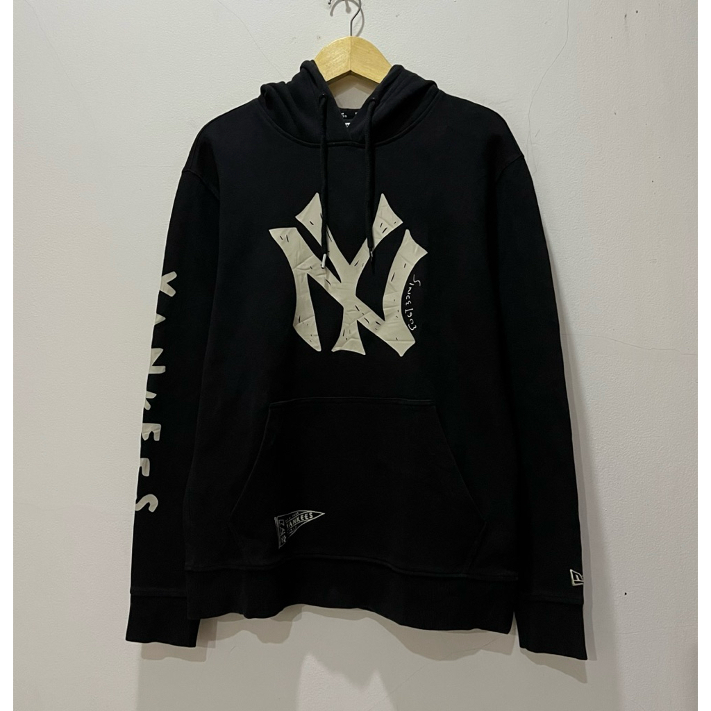 Hoodie NEW ERA X MLB NY Yankees Big Logo Spellout Black