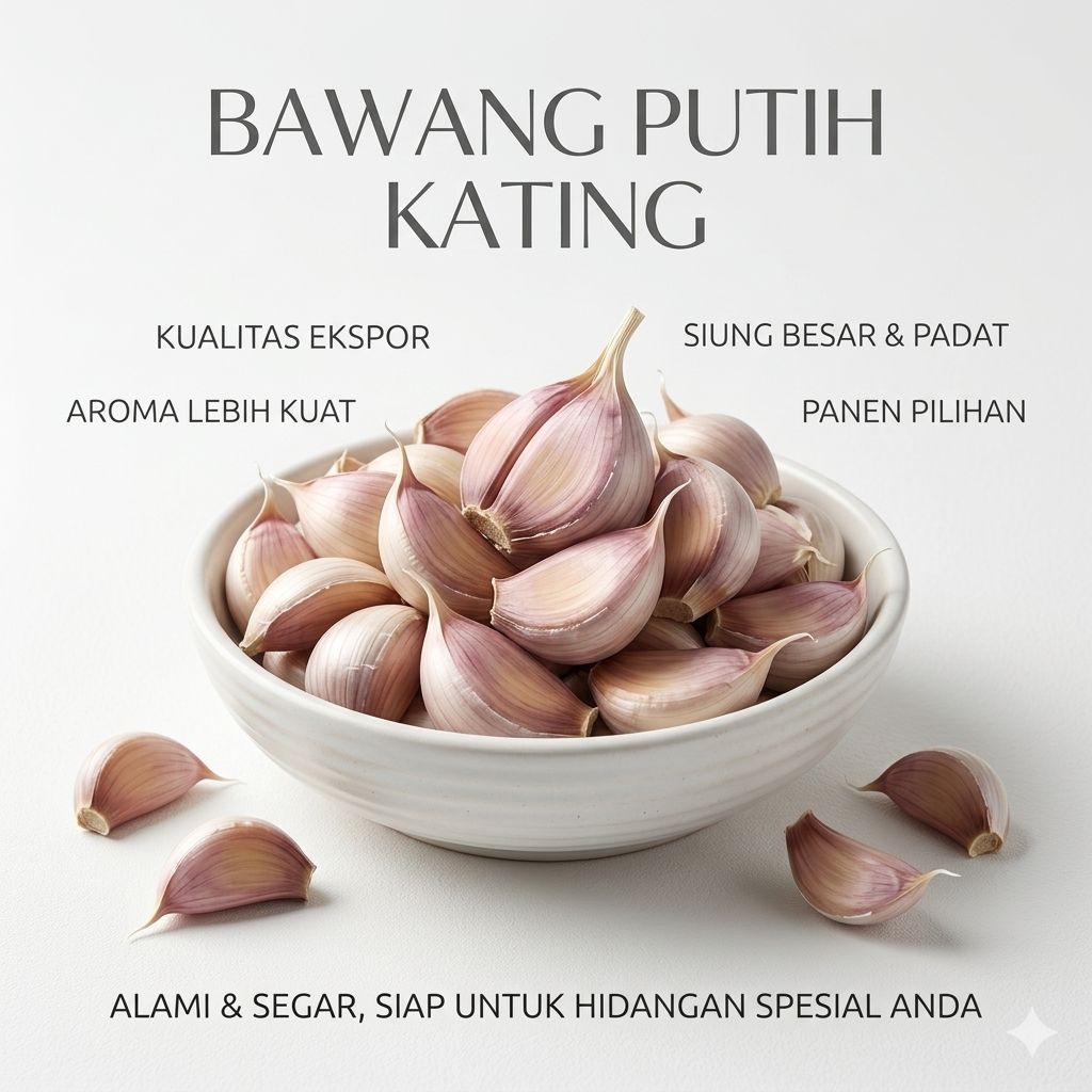 bawang putih kating/ bawang kating segar