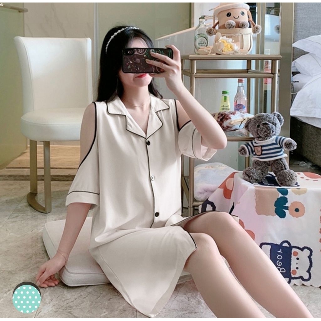 Dress seksi / cold shoulder dress / Baju bahu bolong PL