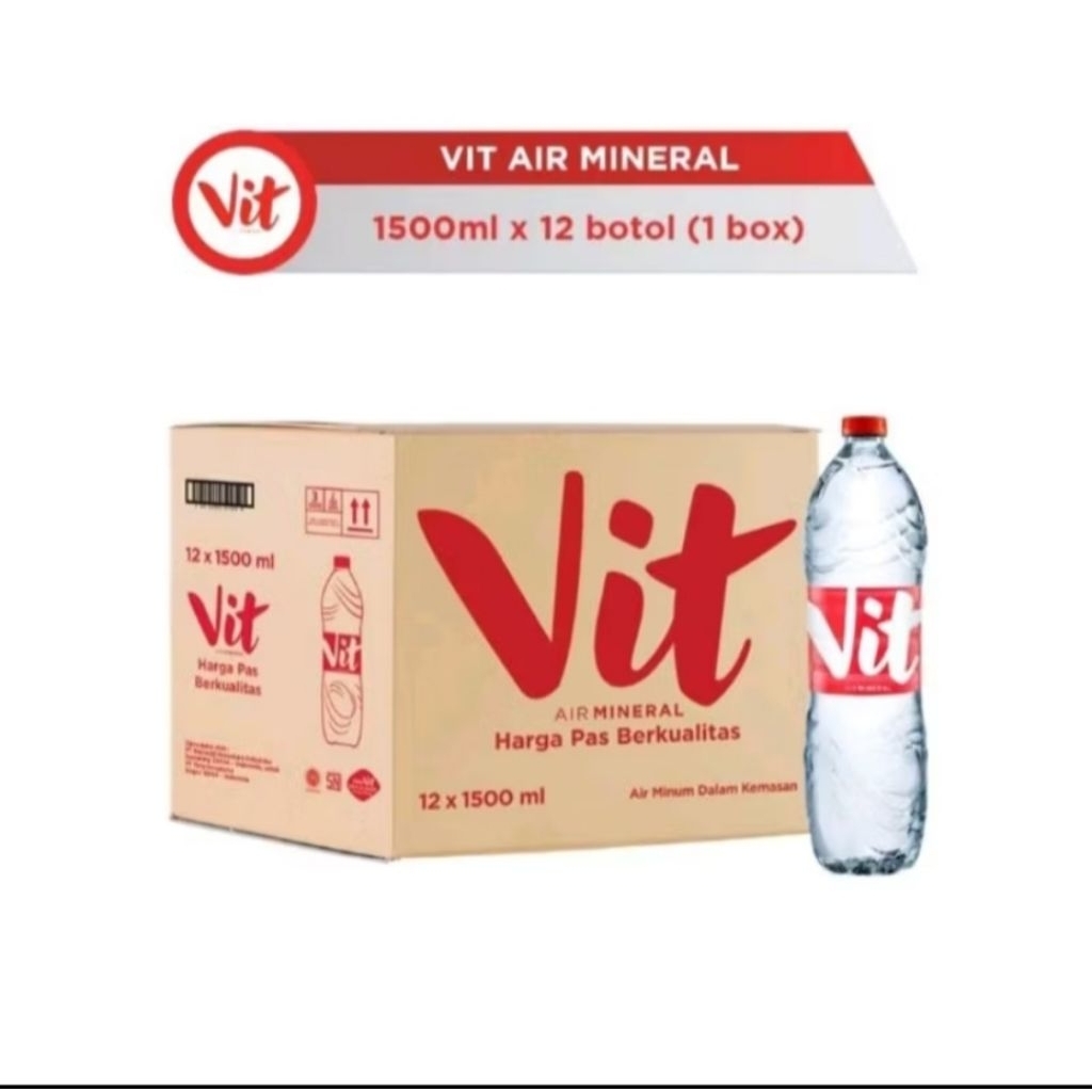 AIR MINERAL VIT 1500ML 1 DUS ISI 12 BOTOL