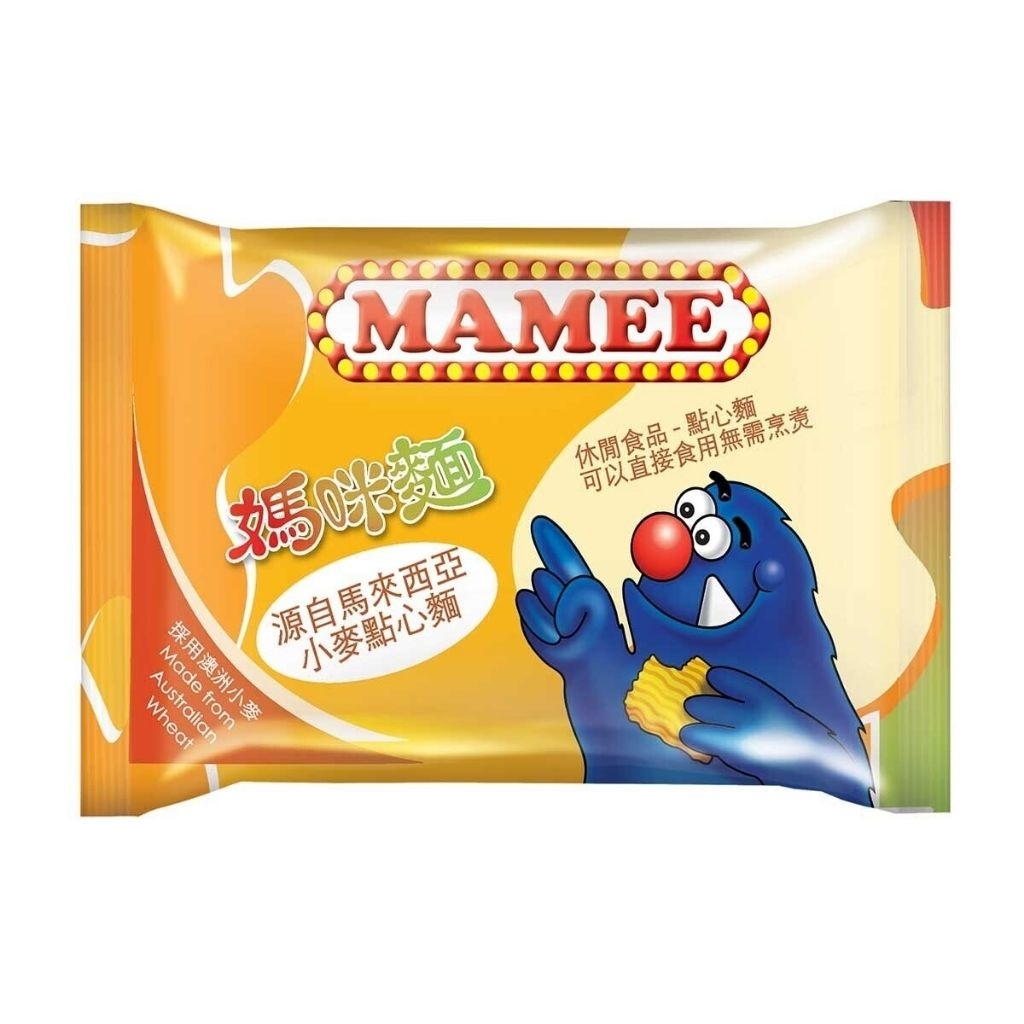 Mamee Monster Snek Mi Halal (Ayam, Barbeque, Pedas, Perisa Lada, Extra Crunchy, Noodles Hongkong)