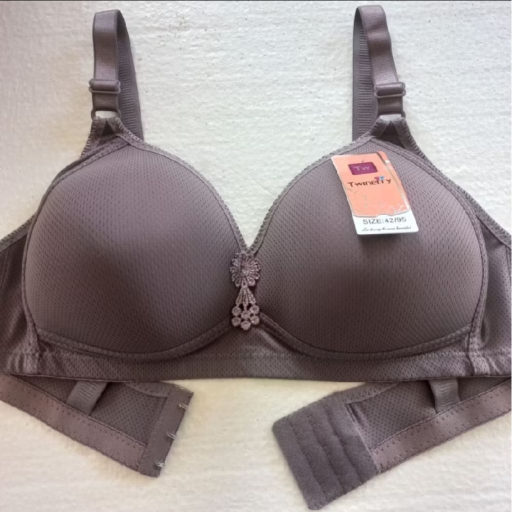 BH Twinerry 1128&C56 BH Busa Cup C Jumbo Kait 3 Tanpa Kawat Bra Cup Besar