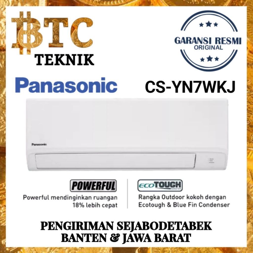 AC PANASONIC 3/4 PK CS/CU- YN 7 WKJ Harga Unit Only