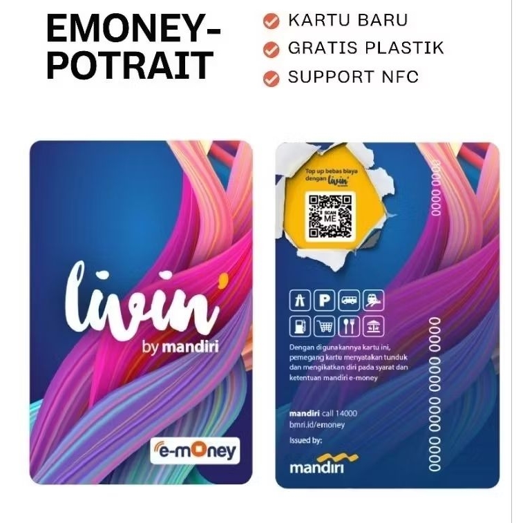 EMONEY LIVIN Mandiri - Potrait