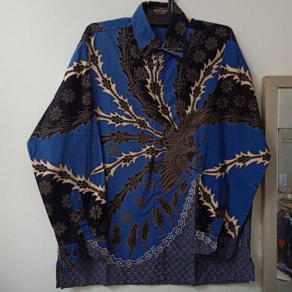JM Kartika Atasan Baju Batik Kondangan Lamaran Kerja Pria Dewasa Seragam Kantor lengan tangan panjan