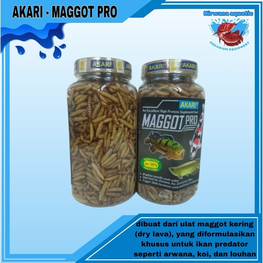 AKARI - MAGGOT PRO | ULAT MAGGOT KERING 130gr