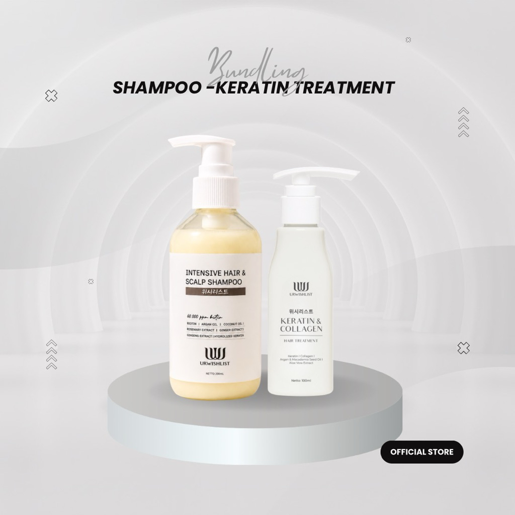 URWISHLIST BUNDLING KERATIN - SHAMPOO KERATIN | KERATIN TREATMENT SHAMPOO KERATIN SHAMPOO NON SLS