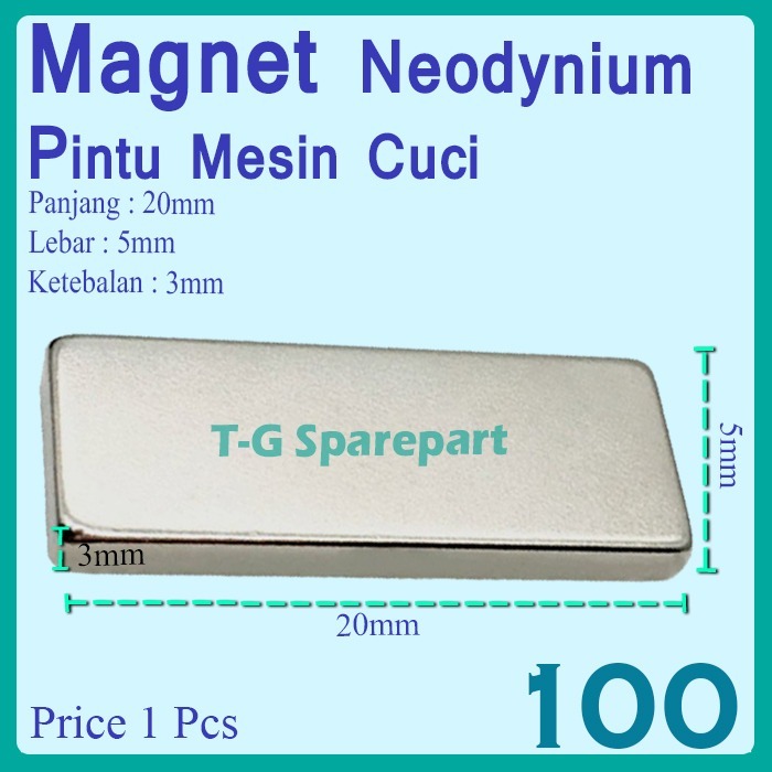Magnet neodynium pintu mesin cuci LG W-001