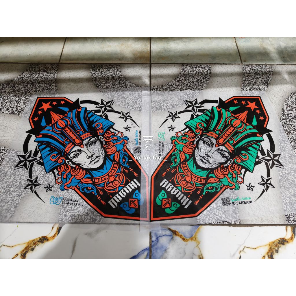 kertas sablon layangan super 3 warna (stabilo)