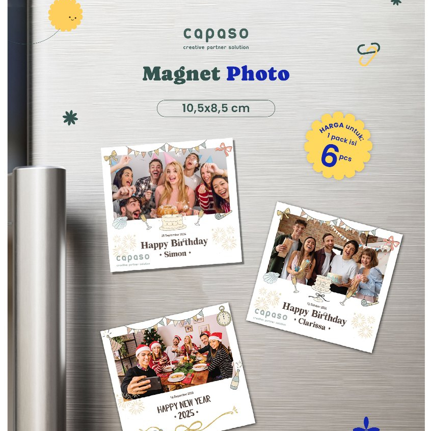 Custom Magnet Photo / Custom Photo Magnet / Polaroid / Hiasan Kulkas / Souvenir Custom / Photo Card 