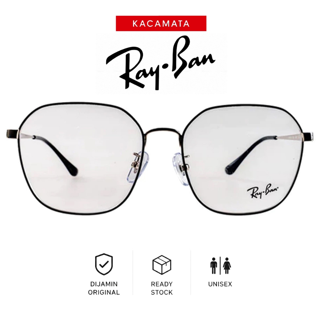 RAYBAN Frame Kacamata Plus Minus Pria Wanita Ori Unisex RB6490D-C2983-56