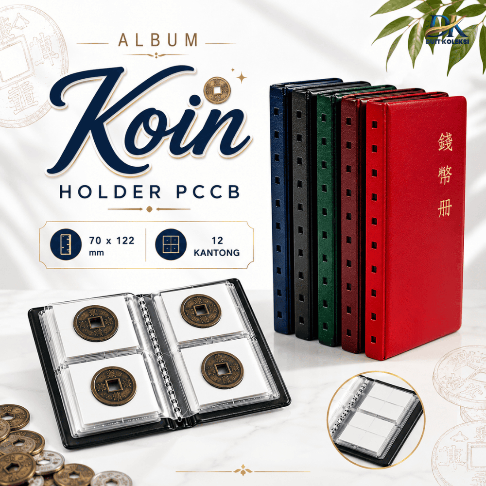 Album koin holder PCCB 70 x 122 mm 12 kantong