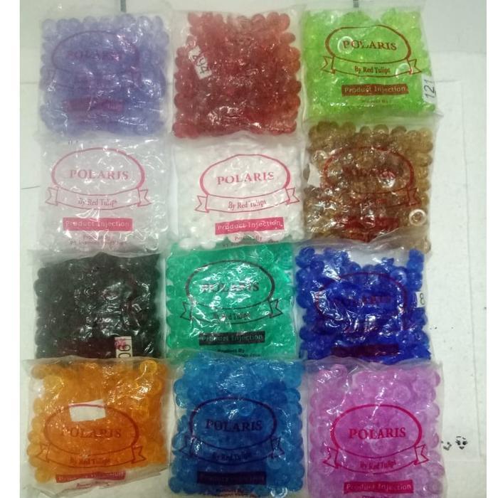 Kancing Jamur Kristal warna POLARIS (12 mm)