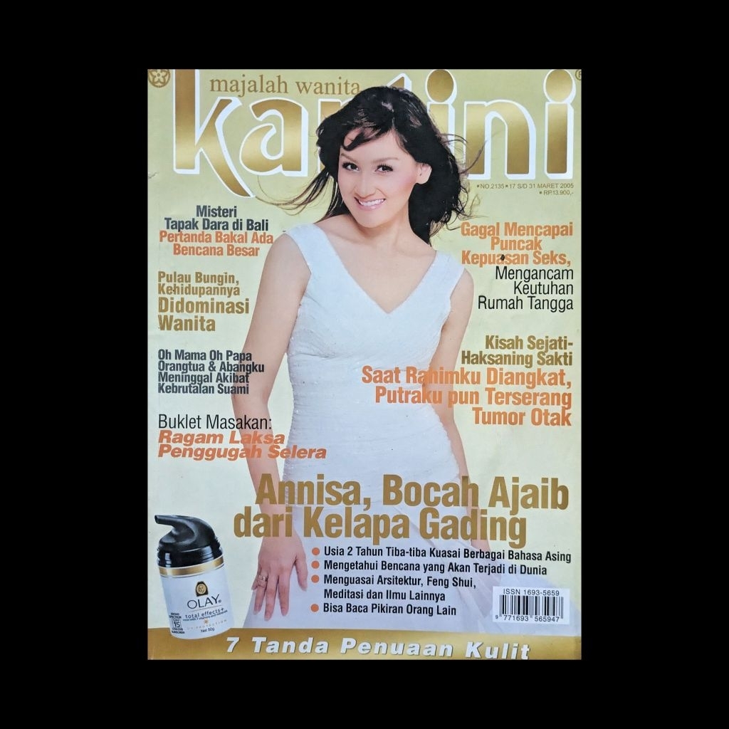 Majalah Kartini, No. 2135/2005 - Cover: Mona Ratuliu // Indy Barends - Putri Diana - Rachel Maryam -