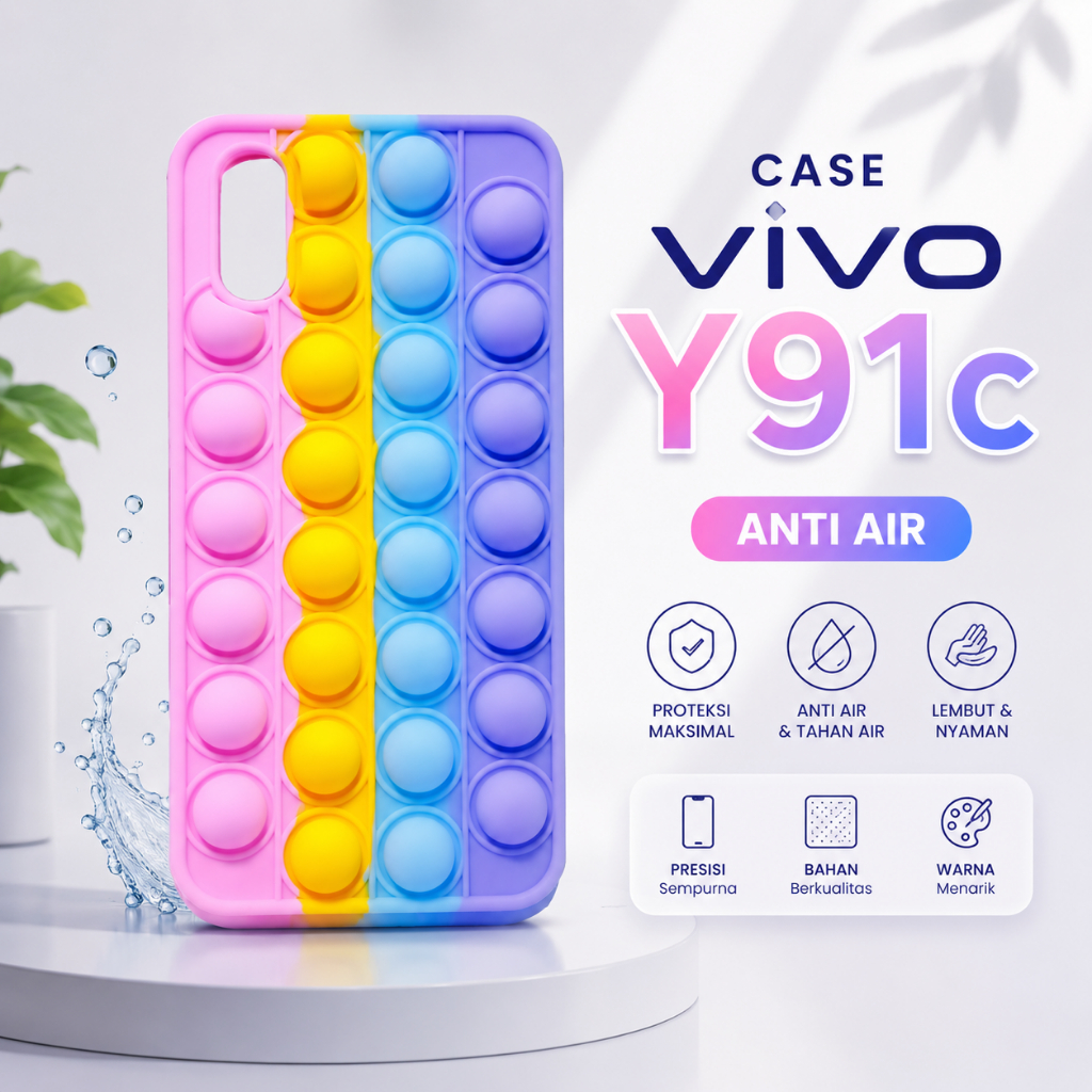 CASE VIVO Y91C Y93 Y91 Y95 - CASING VIVO Y9IC POP IT - SOFT CASE VIVO Y91C MURAH ANTI AIR AESTHETIC