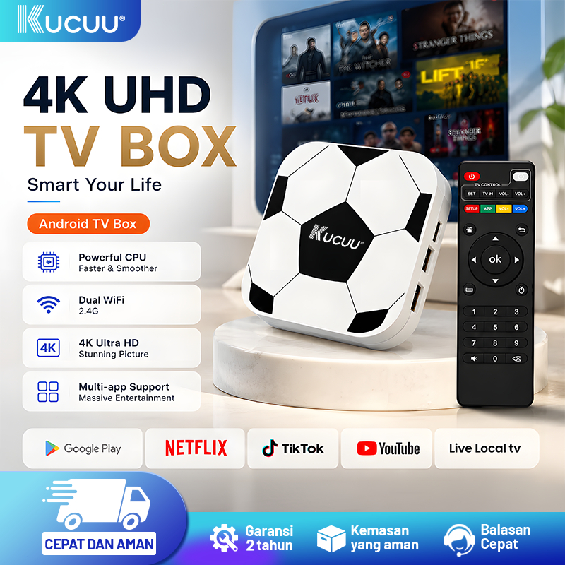 NEW KUCUU Android Tv Box Stb android tv Android 10 OS Ram 16gb Rom 256gb Wifi 2.4G Smart Tv Box 4K U