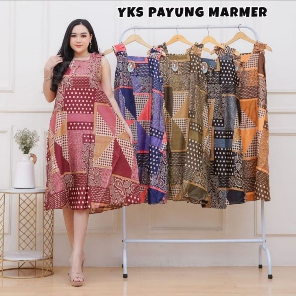 Daster tanpa lengan wanita bahan rayon daster bumil busui rayon yukensi