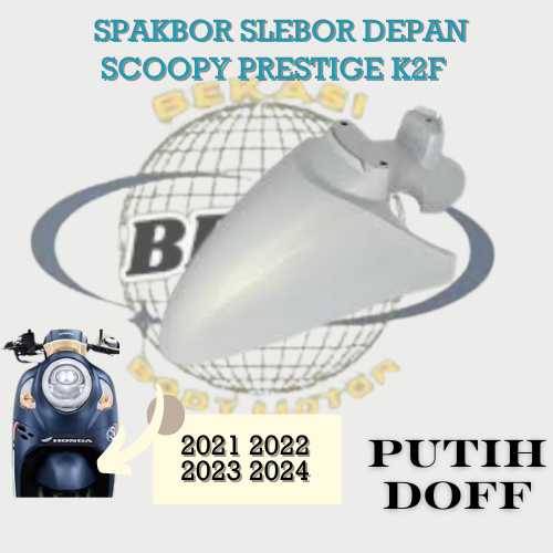 Spakbor slebor depan scoopy new esp prestige k2f 2020 2021 2022 2023 Putih dof Non original