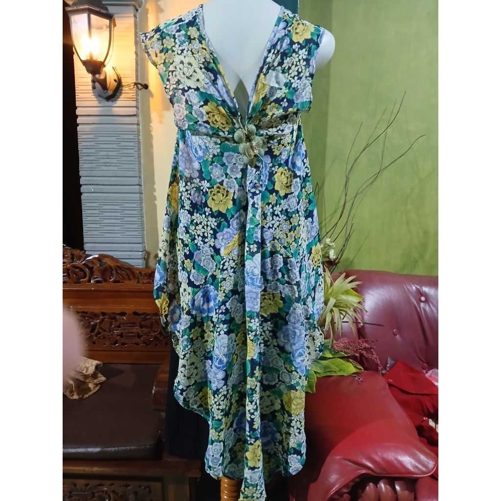 OUTER CANTIKK BANGET MOTIF BUNGA BUNGAA BELAKNGG PANJANG