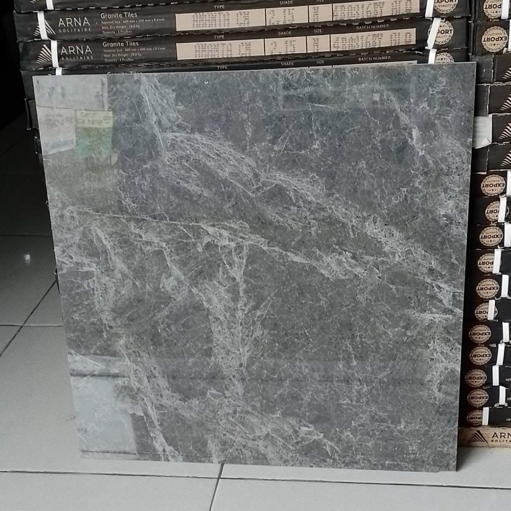 Granit 60x60 Arna Eleanor Dark Grey | Glazed Polished