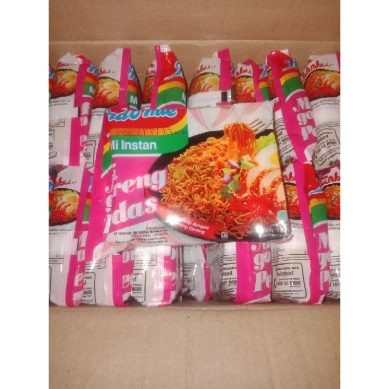 SAM 1DUS Indomie Mie Goreng Pedas 1 Dus Isi 40 Pcs Mie Instan Rasa Goreng Pedas