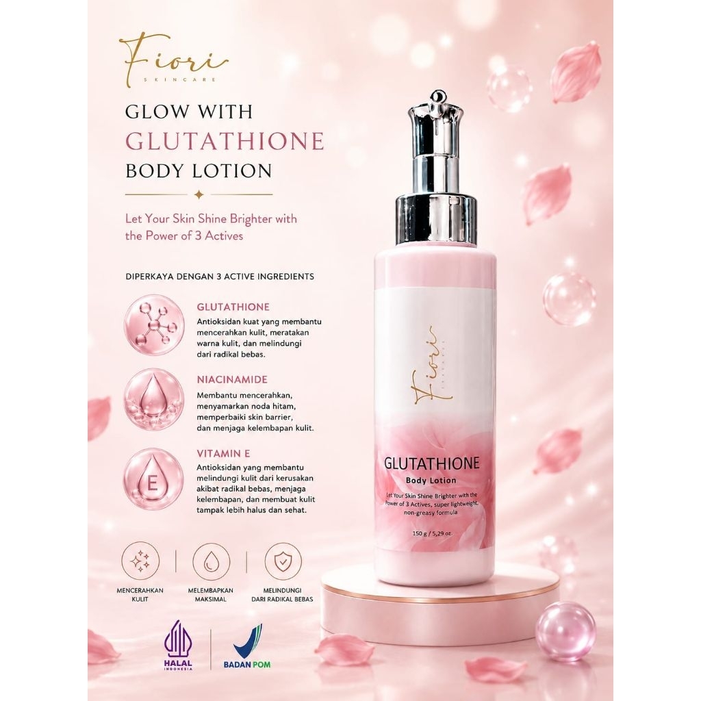 Fiori Body Lotion Glutathione BPOM