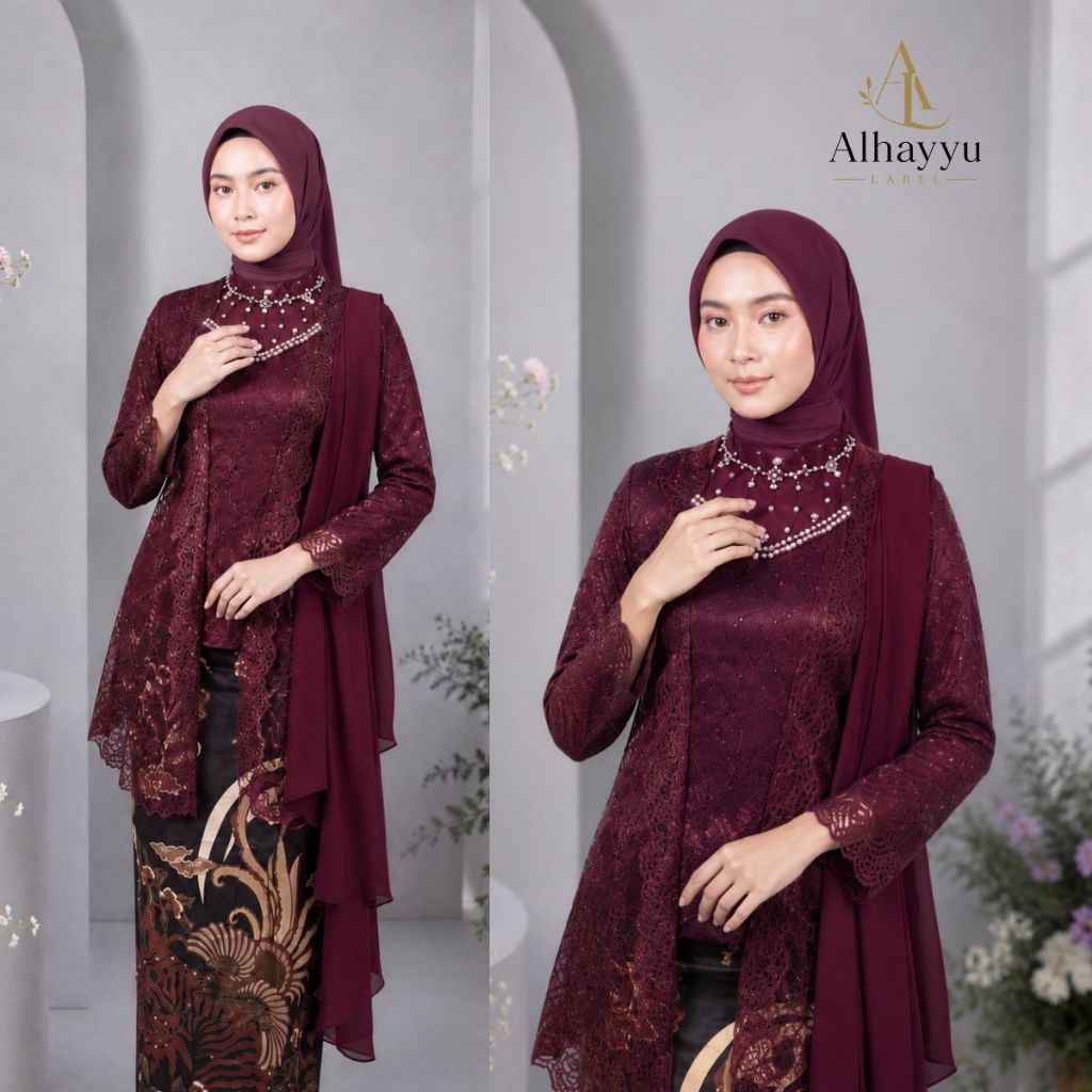 TERBARU – JUMBO ADA / SET KEBAYA COUPLE KEMEJA BATIK KEBAYA BROKAT BRUKAT MODEL KUTUBARU MODERN HIJA