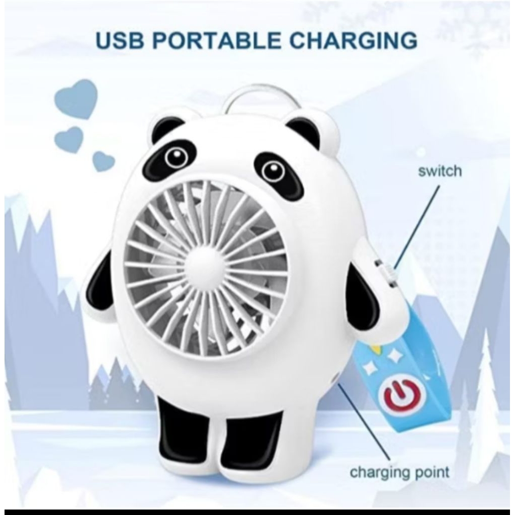 Kipas Angin Turbo Panda Lucu Karakter Panda Usb Awet