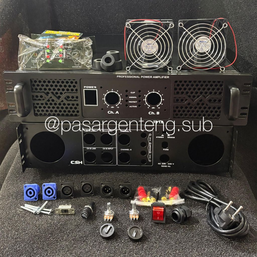 box power amplifier TD 1.6 2ch CSH + aksesoris
