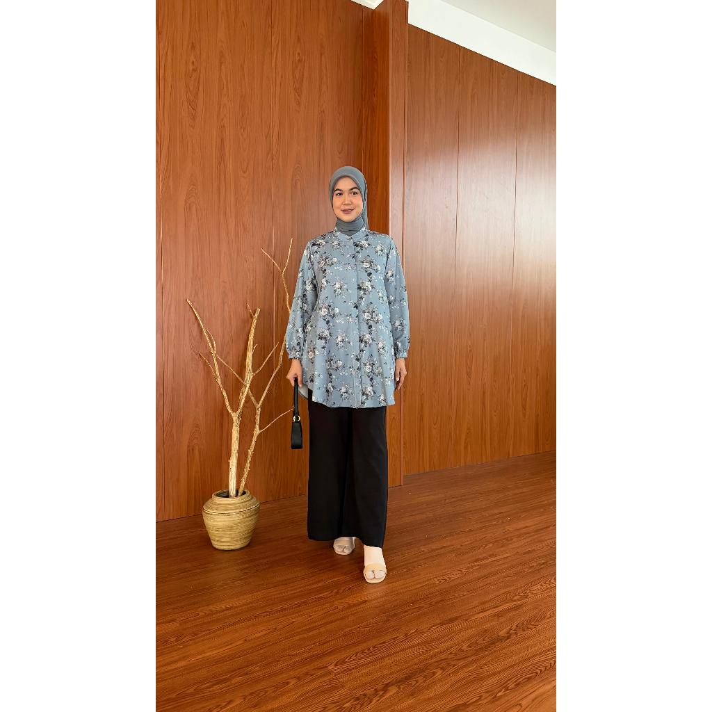 TUNIK MAMBA TWILL / BAJU WANITA MUSLIM/ WARNA DIABI ADIBA/ GROSIR TANAH ABANG