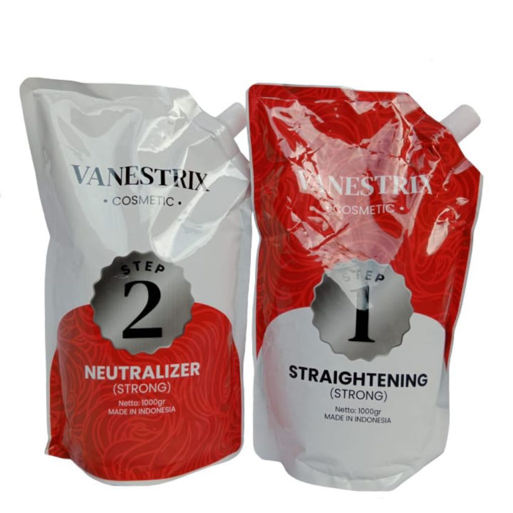 Vanestrix Rebonding Bonding Neutralizer Step 1 2 Straightening Obat Krim Cream Pelurus Pelurusan Ram