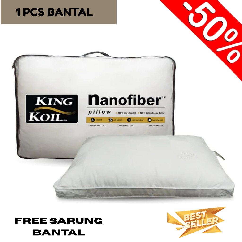 PROMO bantal KingKoil Nanofiber pillow king koil Nano Fiber 100% Original