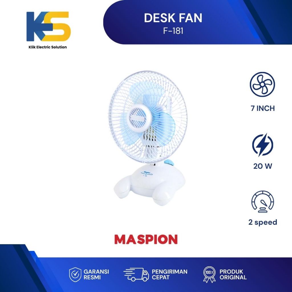 K.E.S – Maspion Kipas Angin Meja (Desk Fan) F - 181