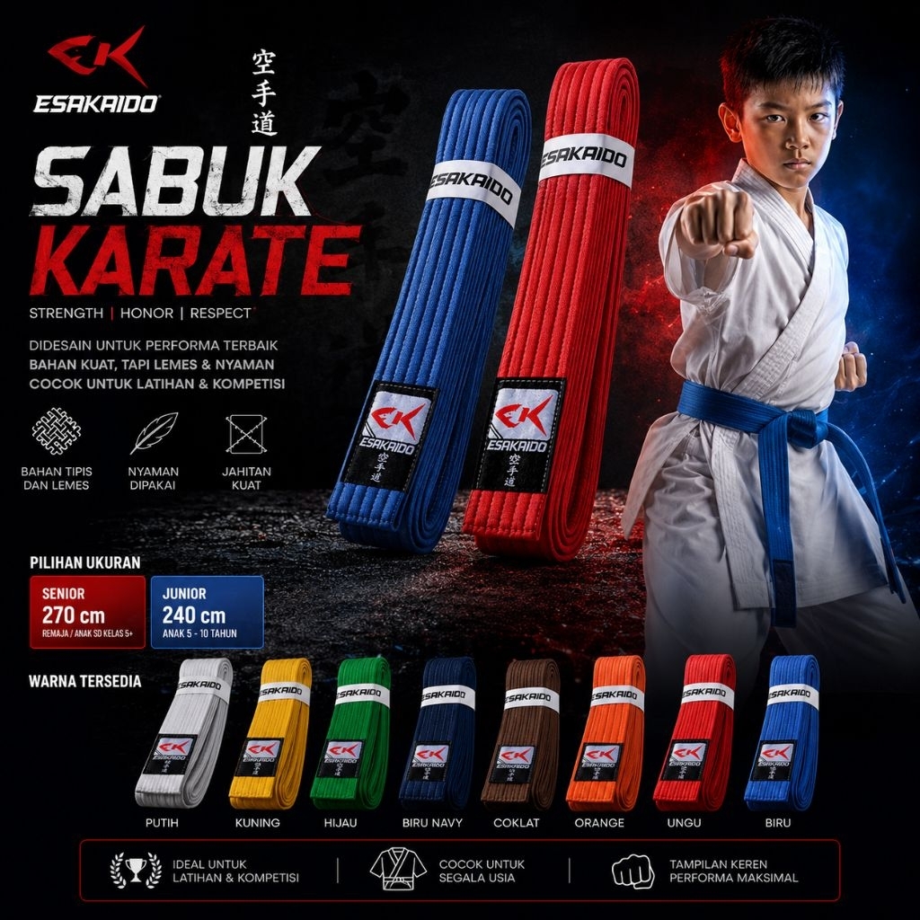 ESAKAIDO - SABUK KARATE STANDAR