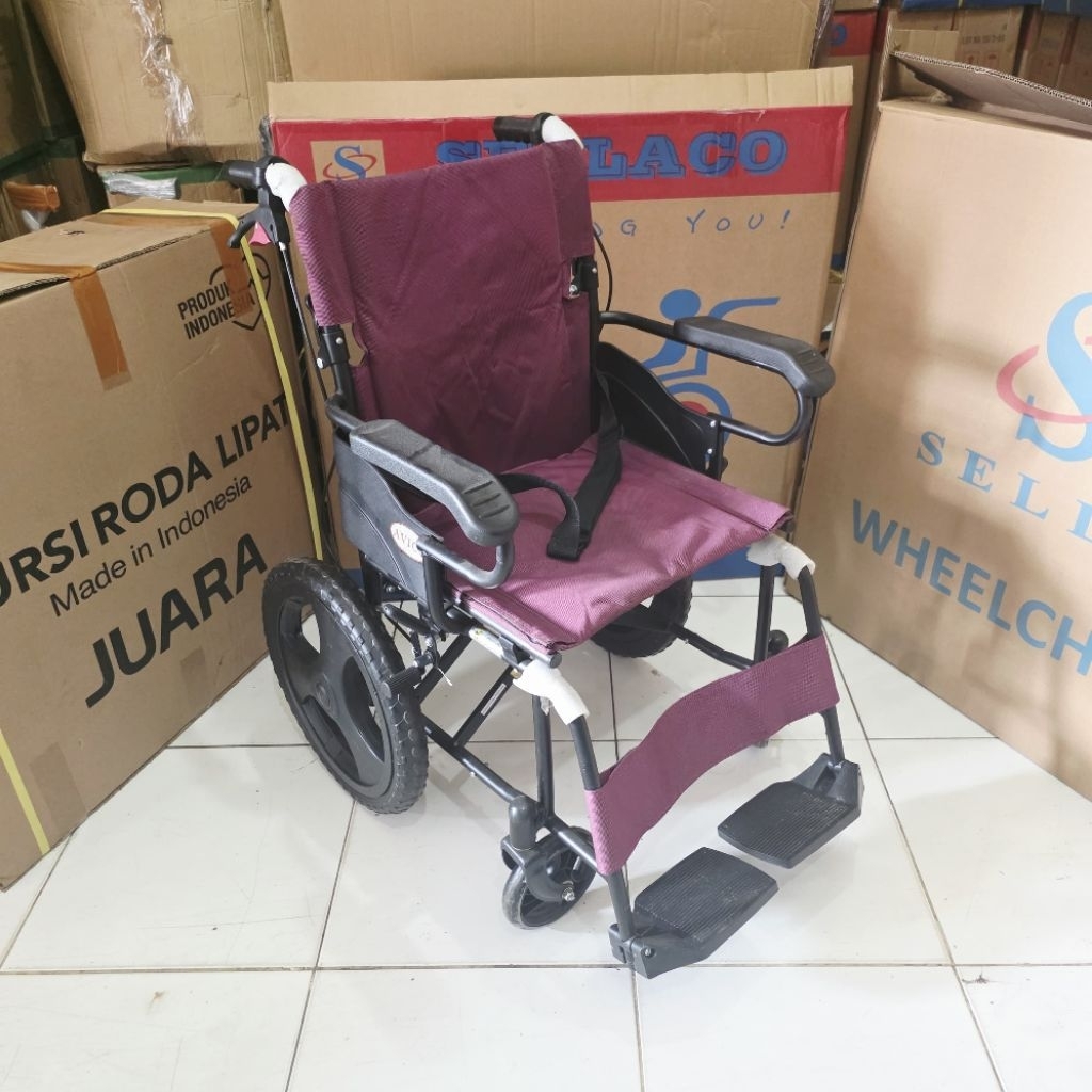 kursi roda travel bekas ban 16 murah siap pakai kursi roda seken berkualitas
