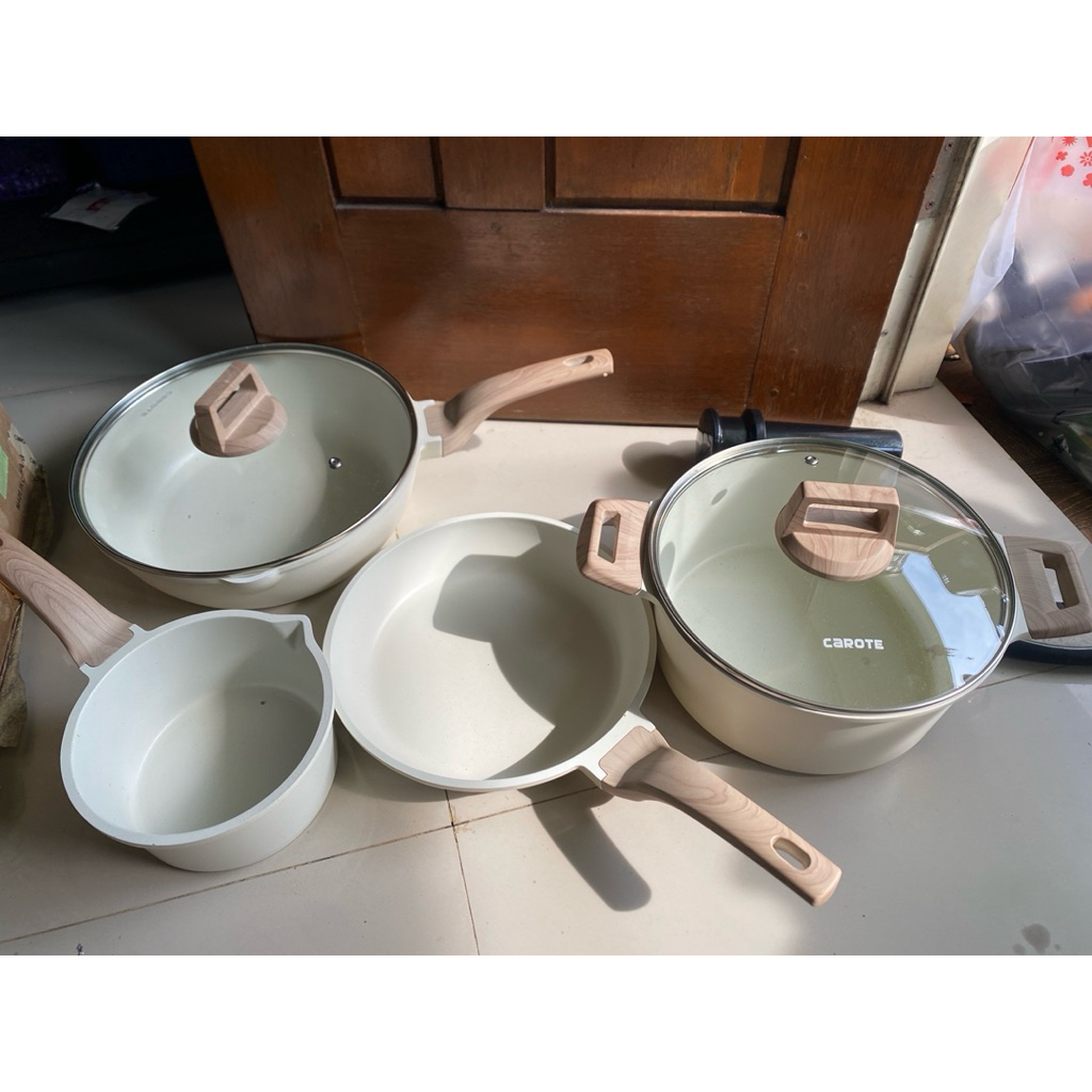 [New Varian] Carote Set Putih Peralatan Masak Dapur Satuan