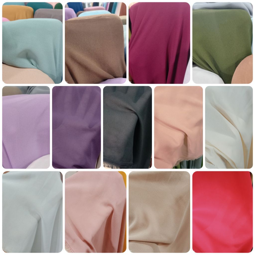Kain Cerruti Baby Daols / Harga / 0.5m / Kain Cerruti Baby Daols Meteran / Bahan Cerruti Baby Daols 