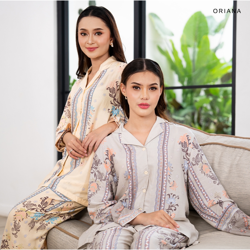 Baneska Sleepwear Pajamas Series Long Sleeve Collection I Baju Tidur Piyama Set Lengan Panjang
