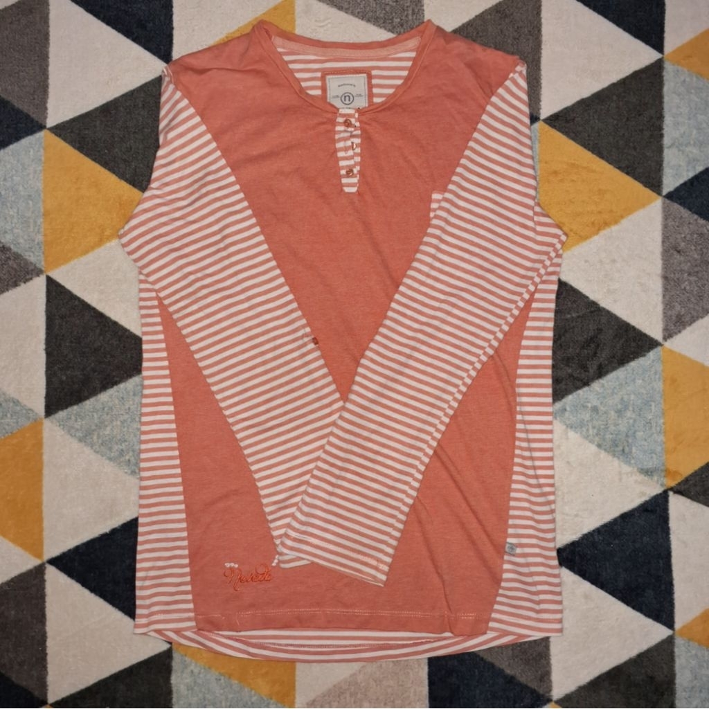 Kaos Wanita Phenomenal Nevada Mix Stripe Orange