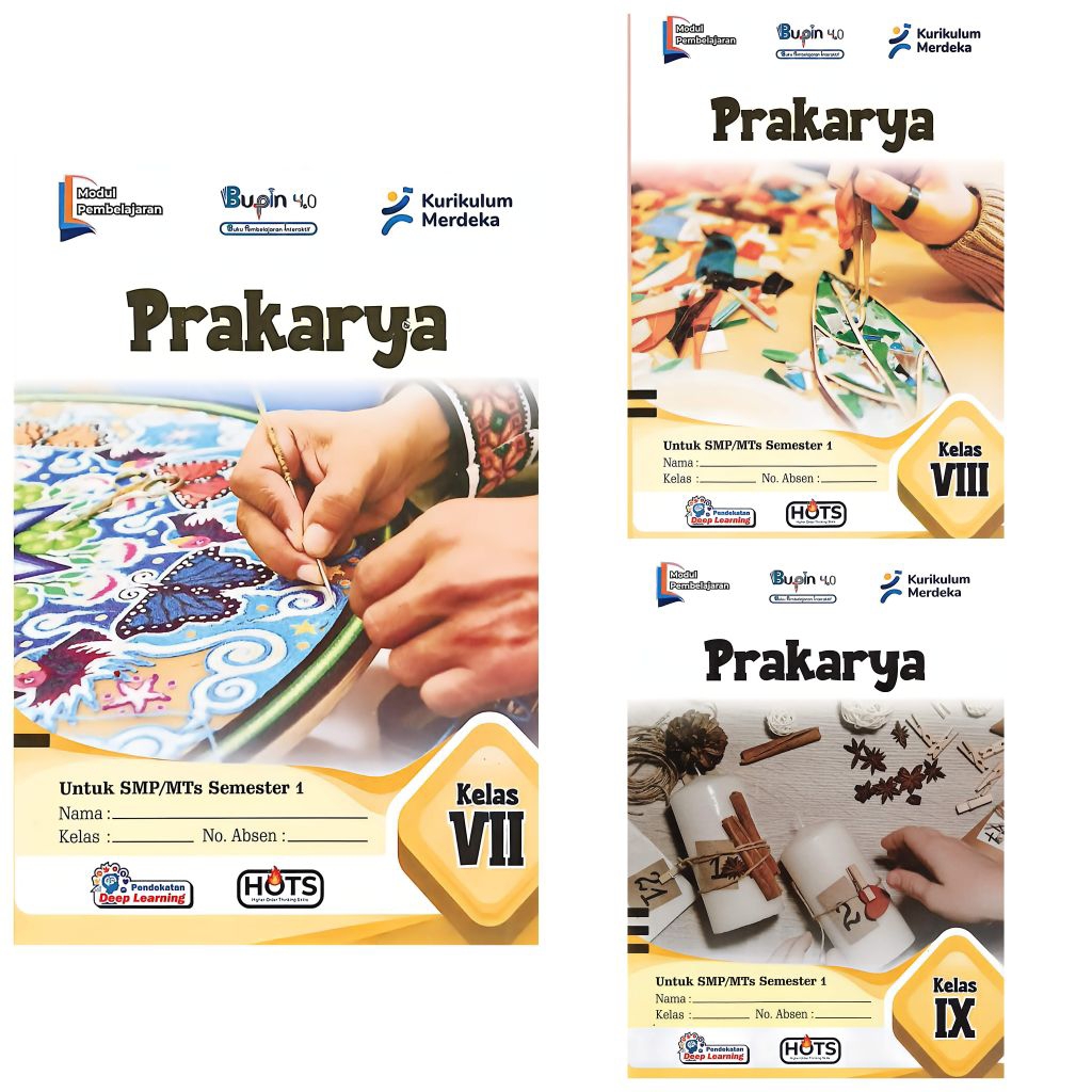 BUKU LKS SMP MTS PRAKARYA KELAS 7 8 9 SEMESTER 1 GANJIL TA KURIKULUM MERDEKA 2026/2027 BUPIN