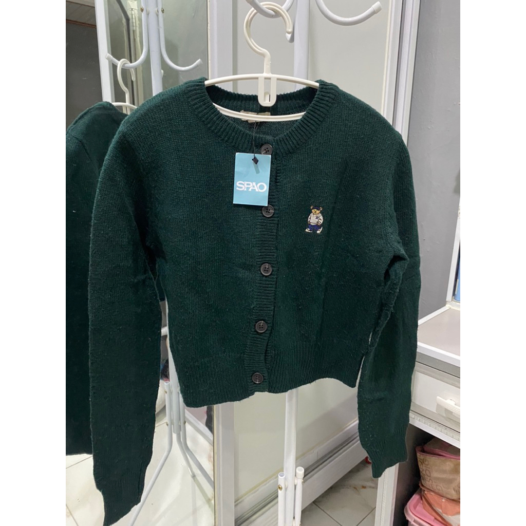 cardigan hijau spao