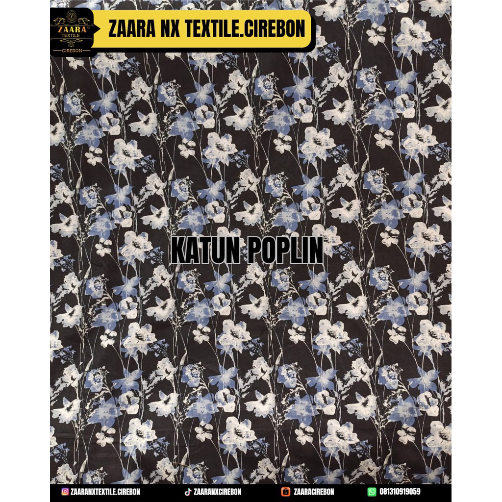KAIN KATUN POPLIN/ KATUN MOTIF/ BAHAN KEMEJA
