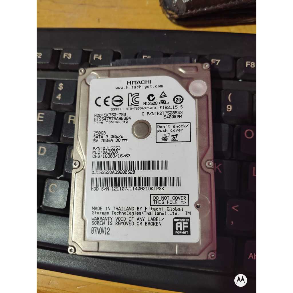 Hardisk Laptop 2.5" 750GB Hitachi Normal 100%