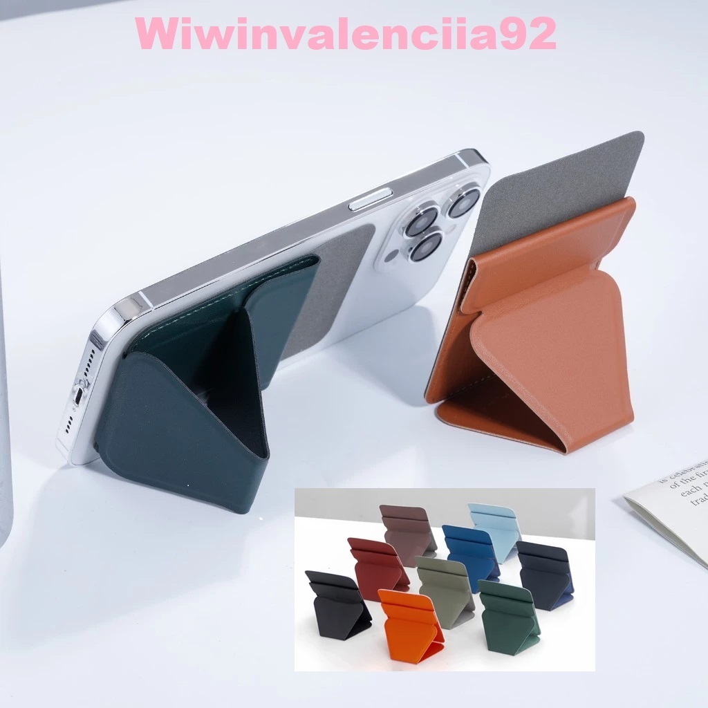 Wiwinvalenciia92  3 in 1 Phone Grip Magnetic Card Dudukan Handphone Sticky Card Holder + Stand Tanga